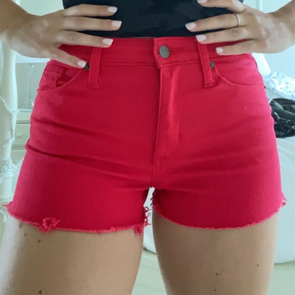 Red Universal Thread jean shorts